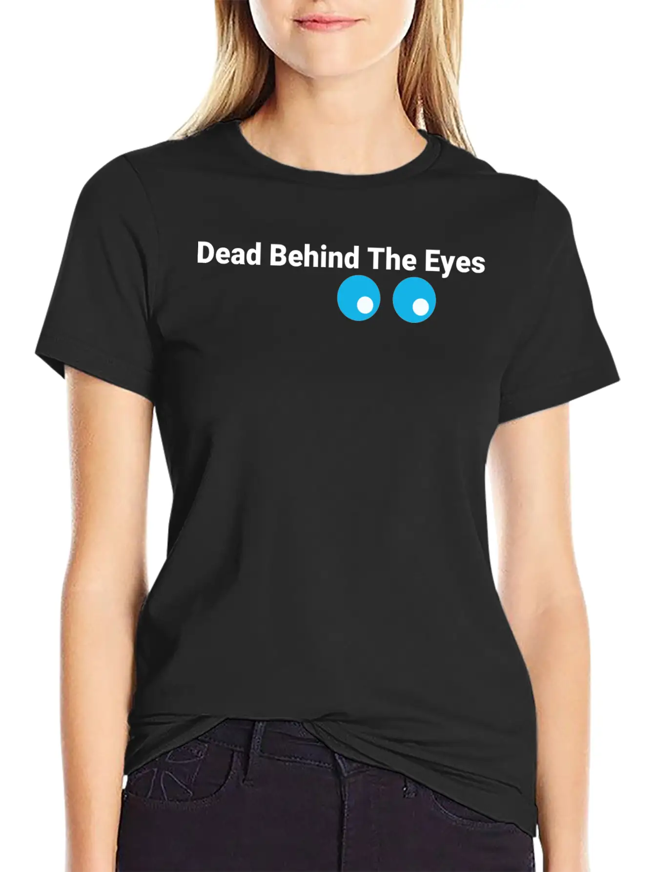 Eyes Bluewhite Stylish Everyday T-Shirt – Unisex Basic Cotton Tee