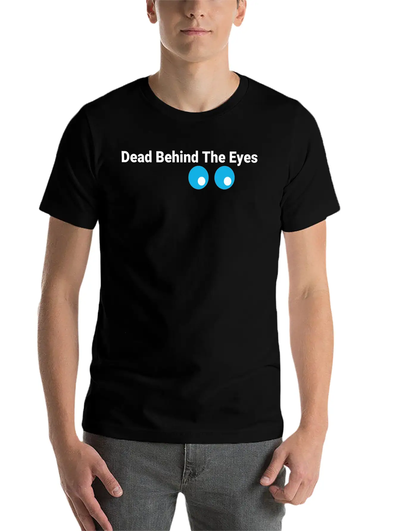 Eyes Bluewhite Stylish Everyday T-Shirt – Unisex Basic Cotton Tee