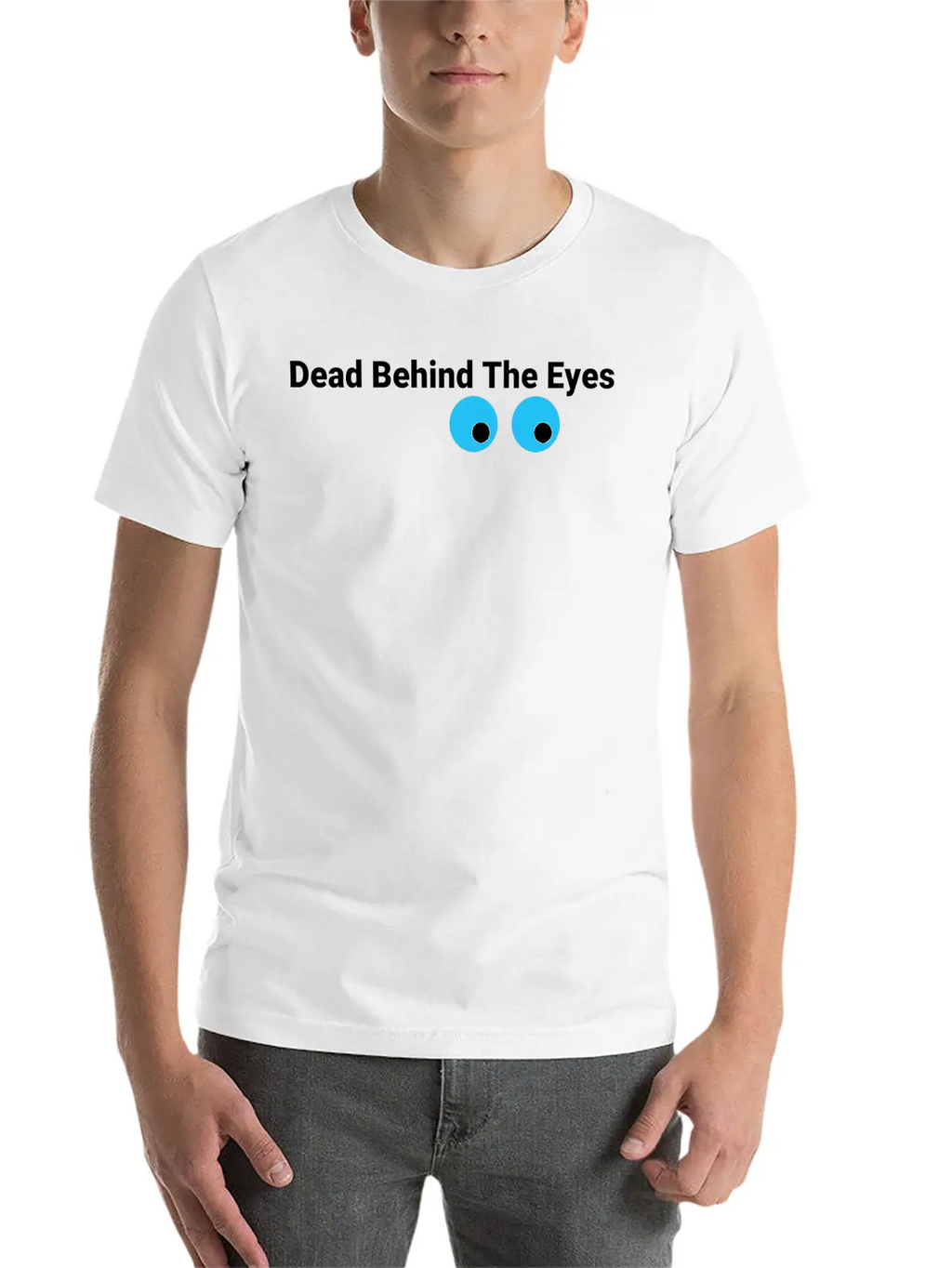 Eyes Bluewhite Stylish Everyday T-Shirt – Unisex Basic Cotton Tee