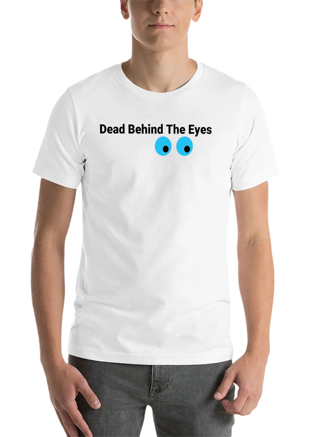 Eyes Bluewhite Stylish Everyday T-Shirt – Unisex Basic Cotton Tee