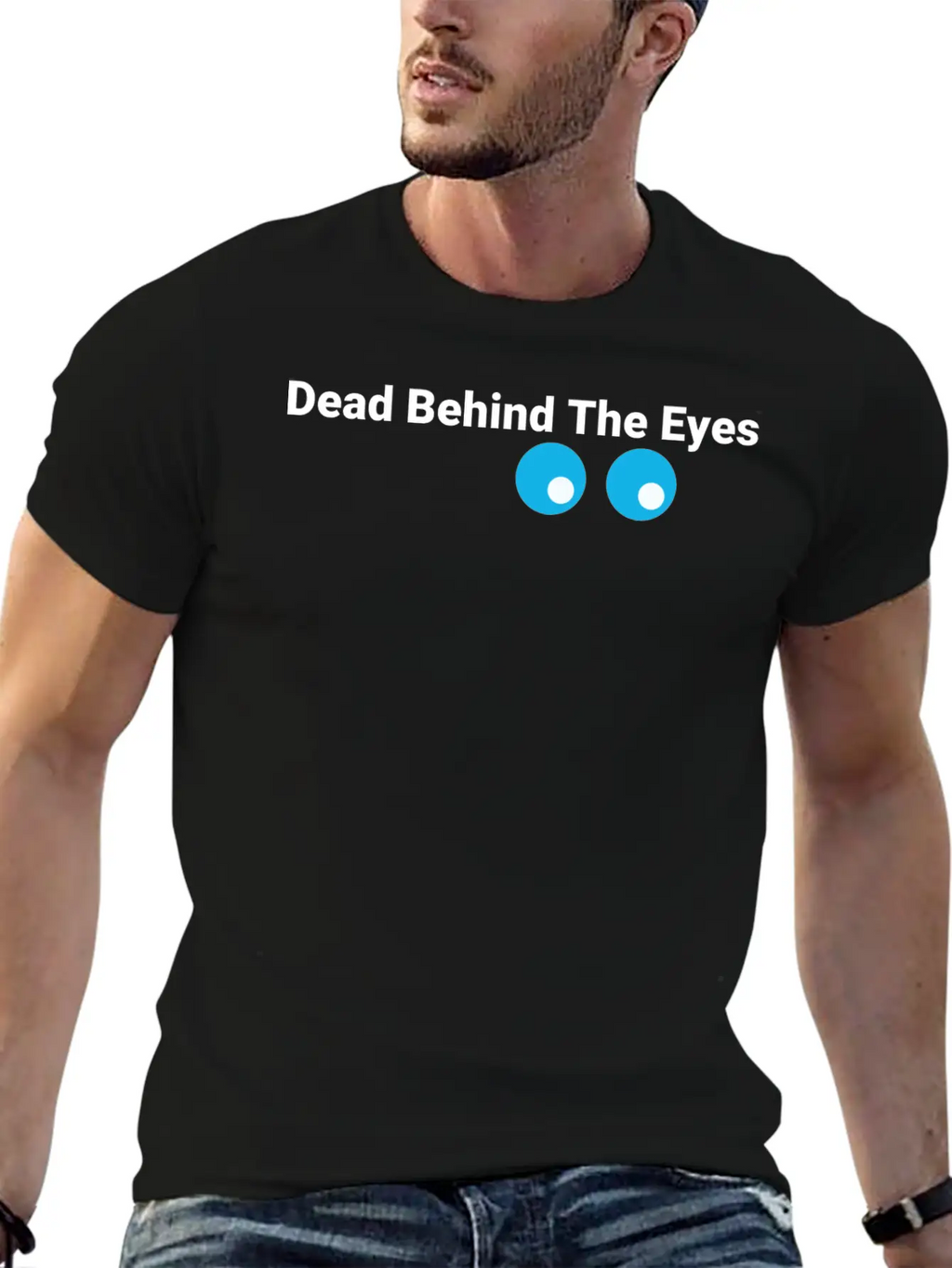 Eyes Bluewhite Stylish Everyday T-Shirt – Unisex Basic Cotton Tee
