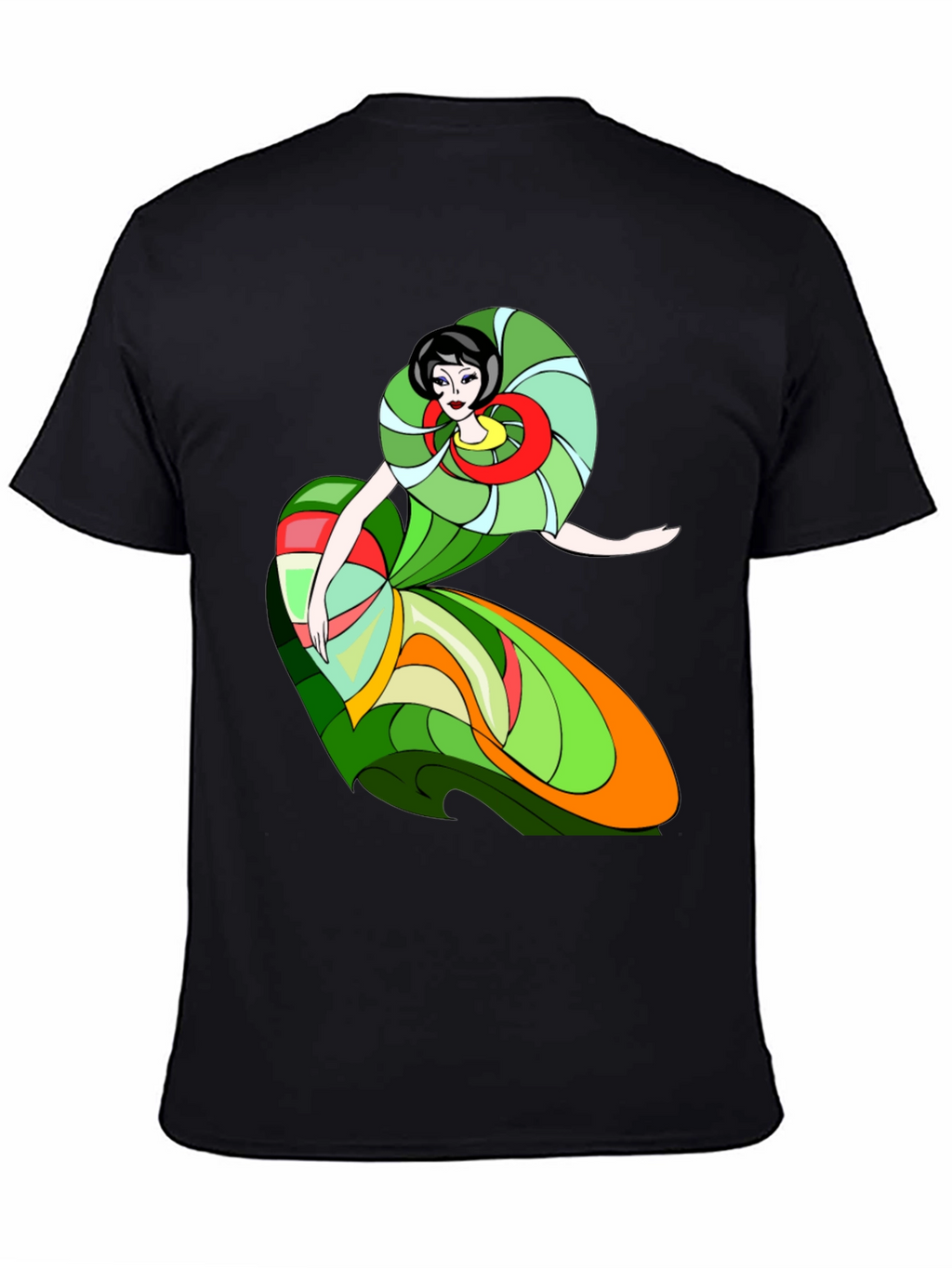 Abstract Woman T-Shirt - Artistic Style