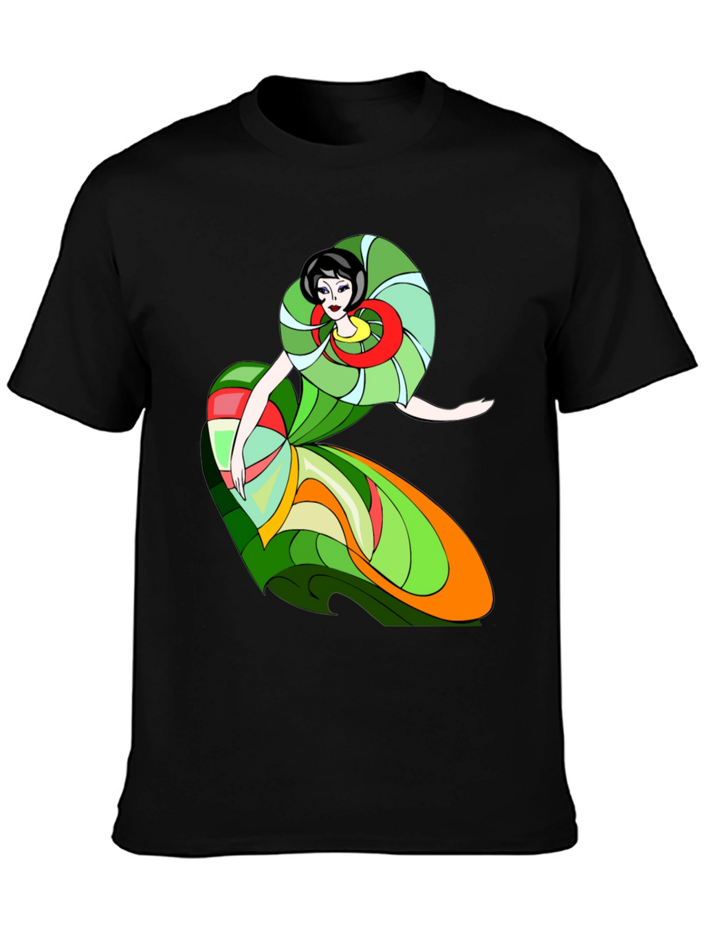 Abstract Woman T-Shirt - Artistic Style