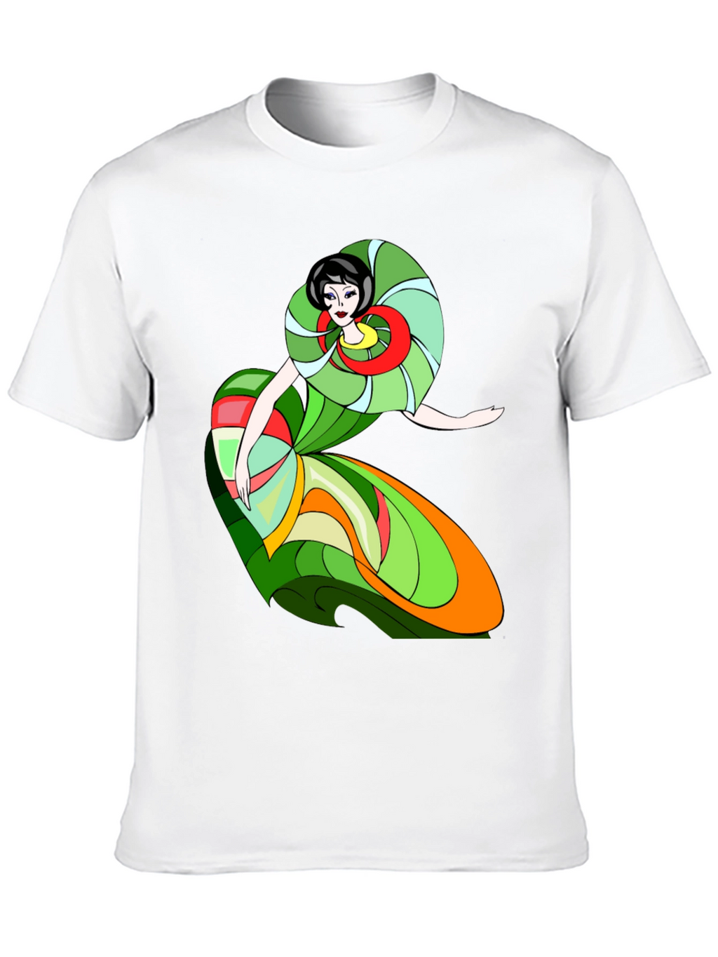 Abstract Woman T-Shirt - Artistic Style