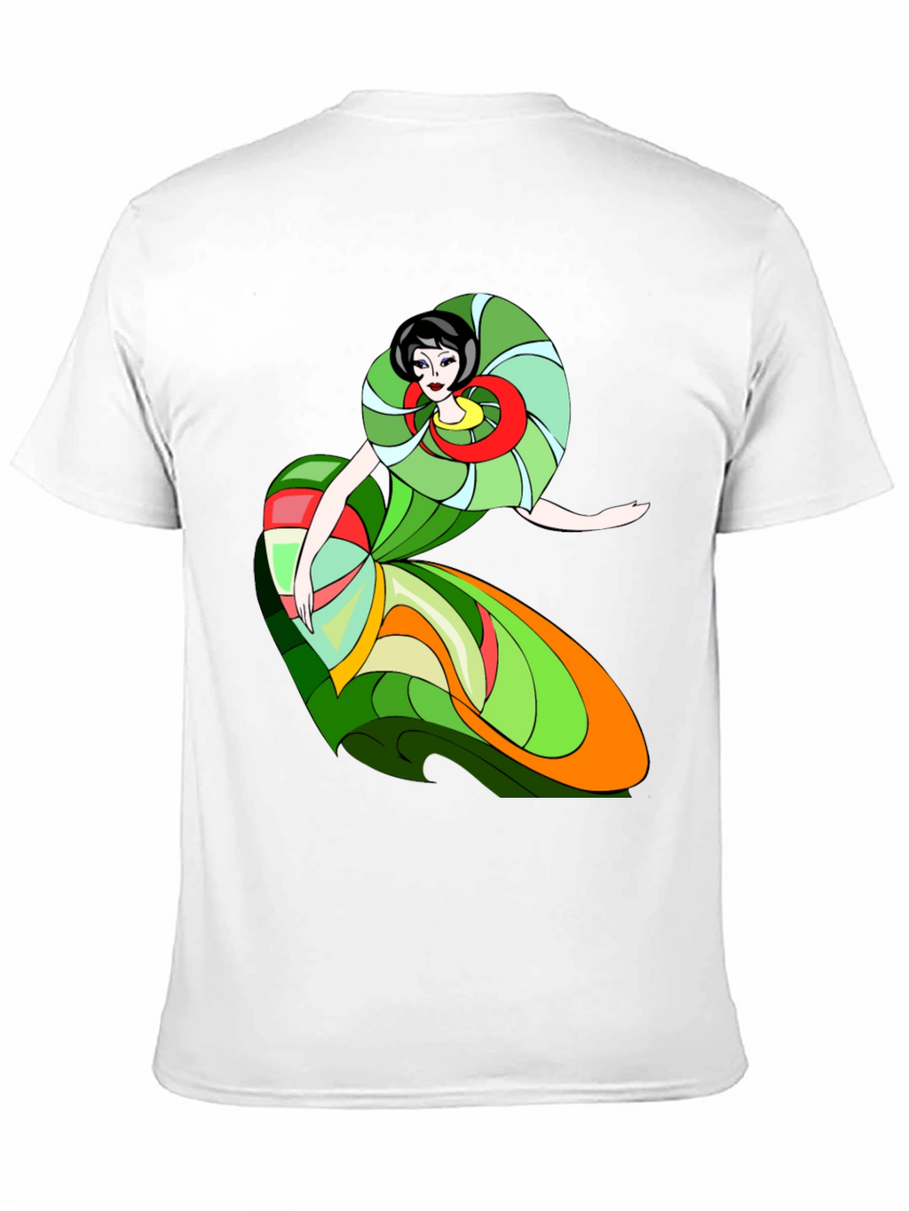 Abstract Woman T-Shirt - Artistic Style