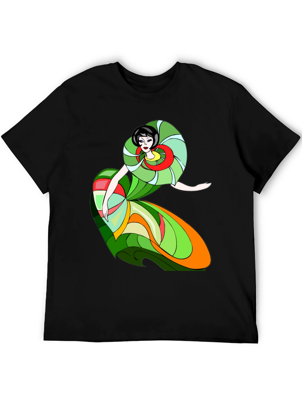 Abstract Woman T-Shirt - Artistic Style