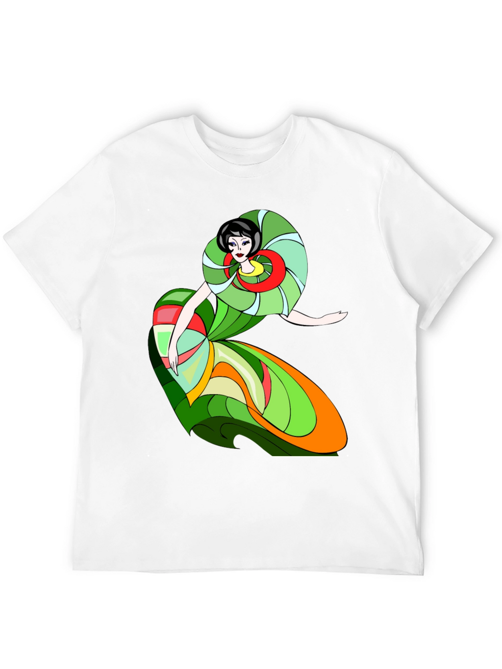 Abstract Woman T-Shirt - Artistic Style