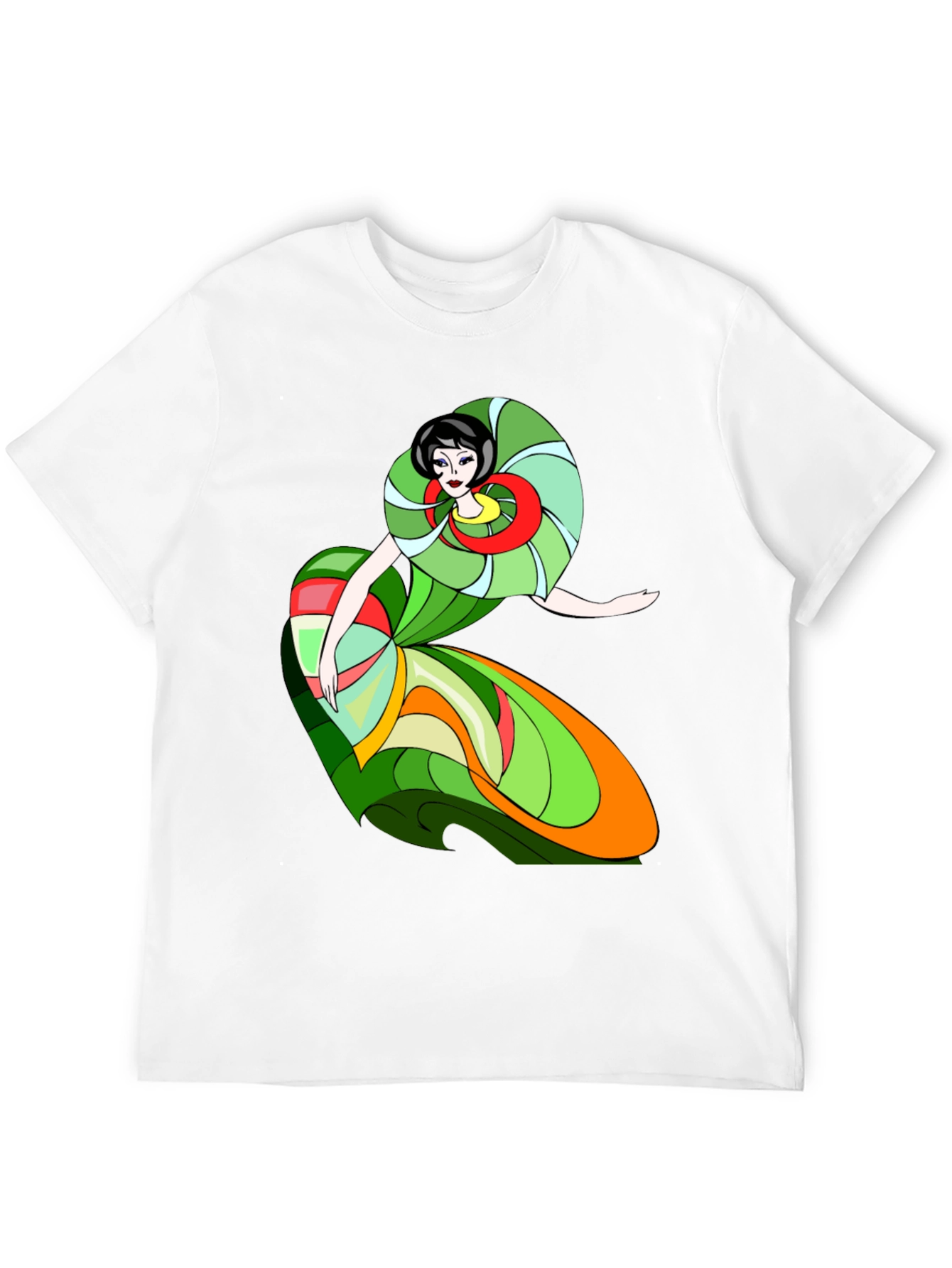 Abstract Woman T-Shirt - Artistic Style