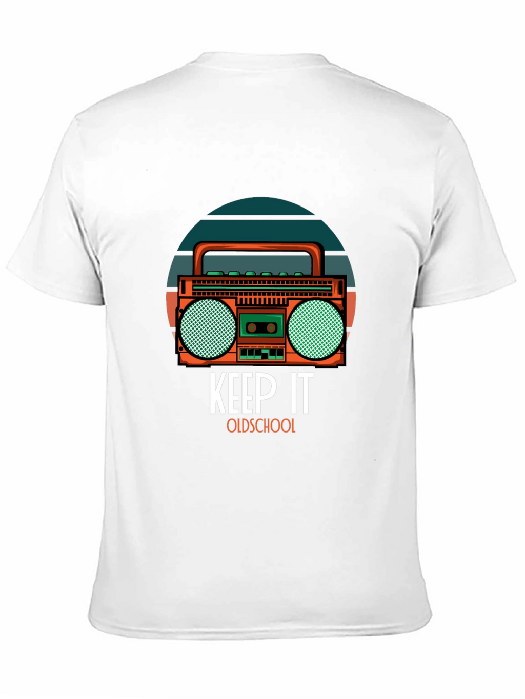 Retro Boombox Graphic T-Shirt - Keep It Oldschool
