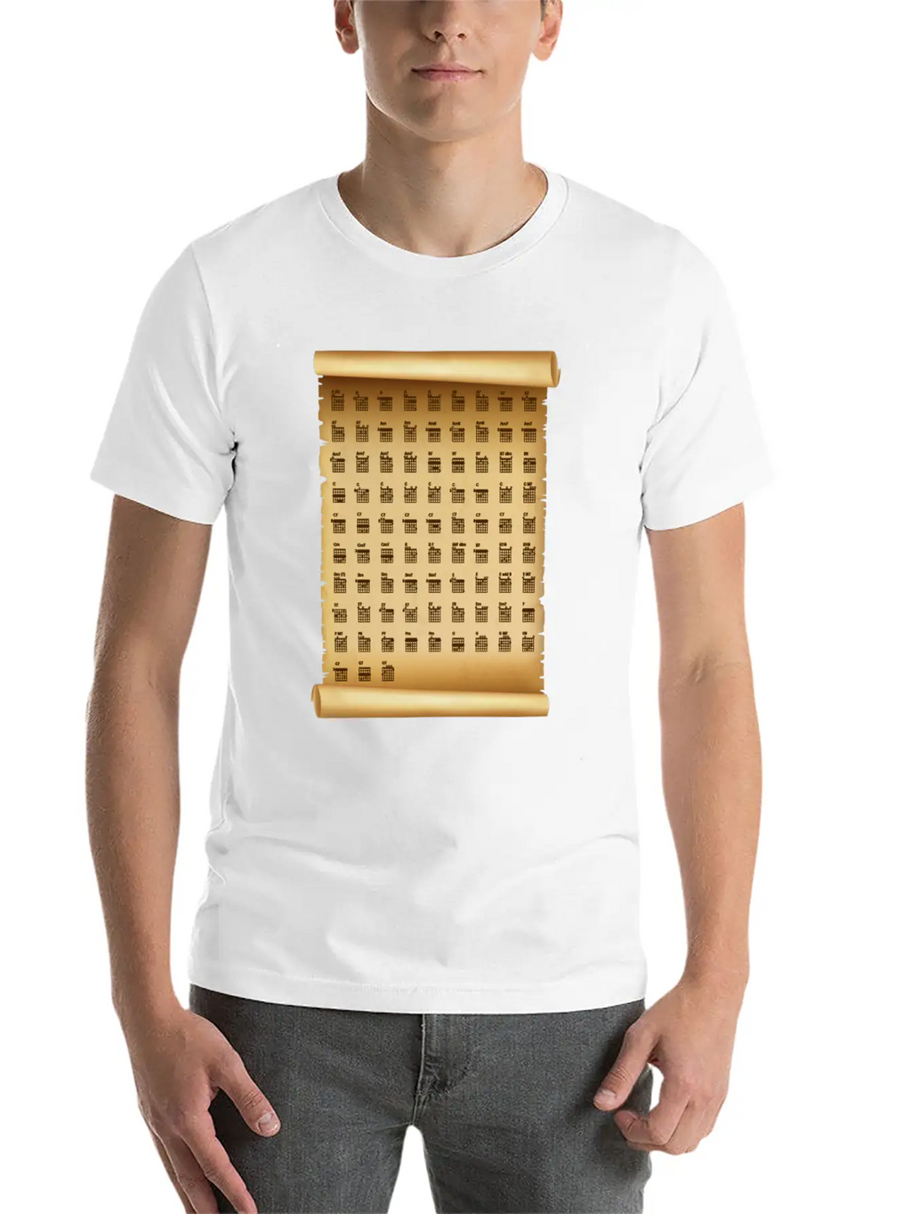 F Chord Guitar Plectron Note Melody Gift Basic Graphic T-Shirt – Daily Comfort In Soft Cotton