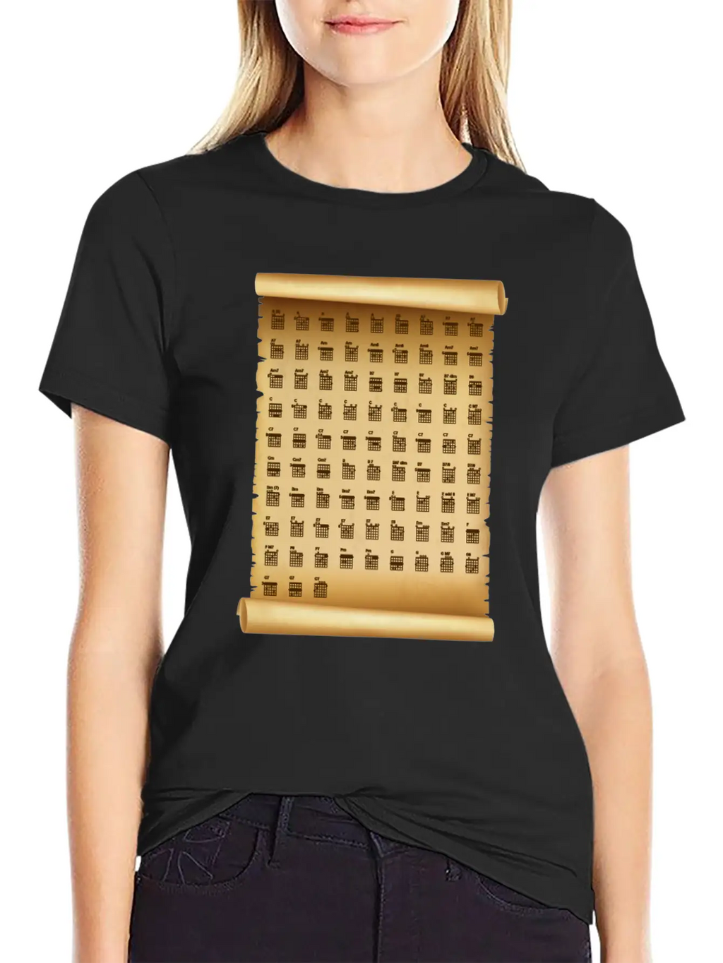 F Chord Guitar Plectron Note Melody Gift Basic Graphic T-Shirt – Daily Comfort In Soft Cotton
