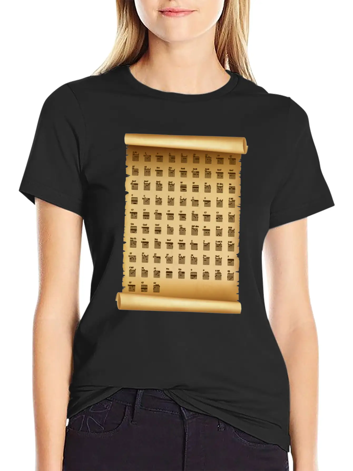 F Chord Guitar Plectron Note Melody Gift Basic Graphic T-Shirt – Daily Comfort In Soft Cotton
