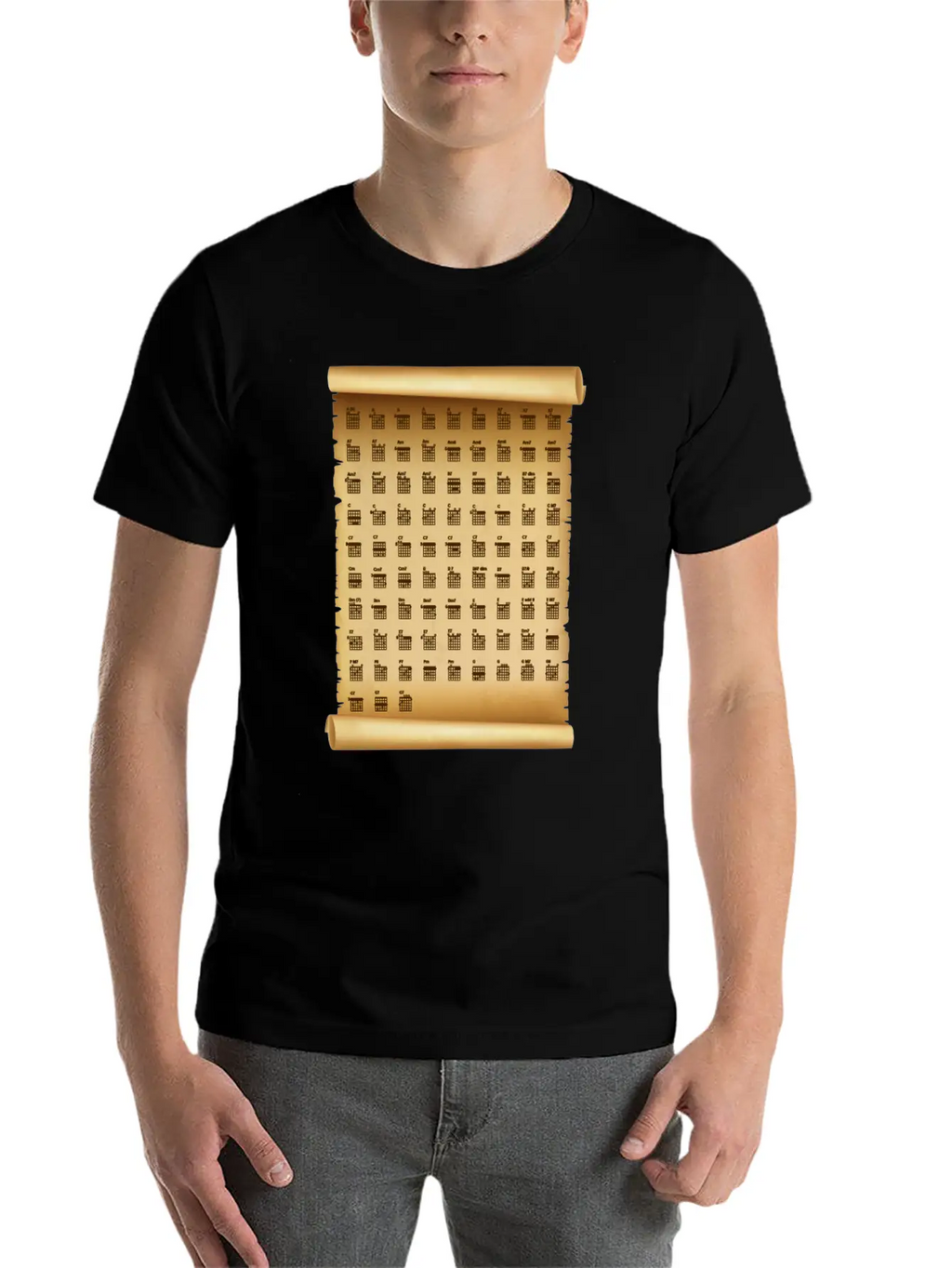 F Chord Guitar Plectron Note Melody Gift Basic Graphic T-Shirt – Daily Comfort In Soft Cotton