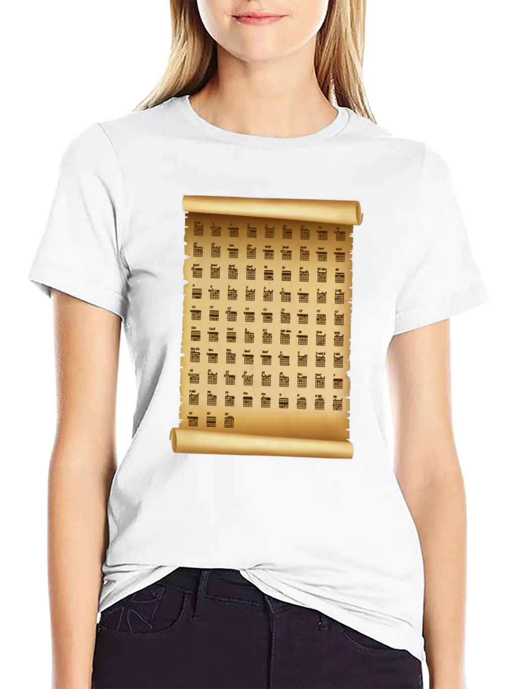 F Chord Guitar Plectron Note Melody Gift Basic Graphic T-Shirt – Daily Comfort In Soft Cotton