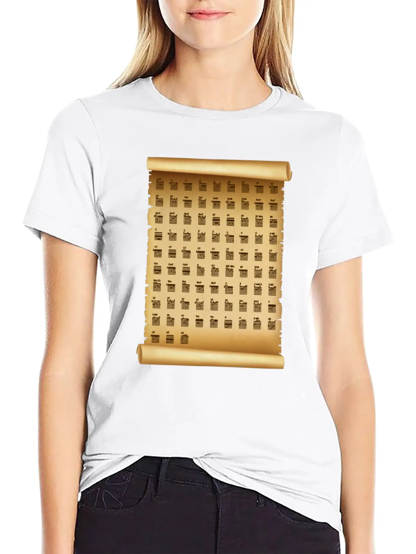 F Chord Guitar Plectron Note Melody Gift Basic Graphic T-Shirt – Daily Comfort In Soft Cotton
