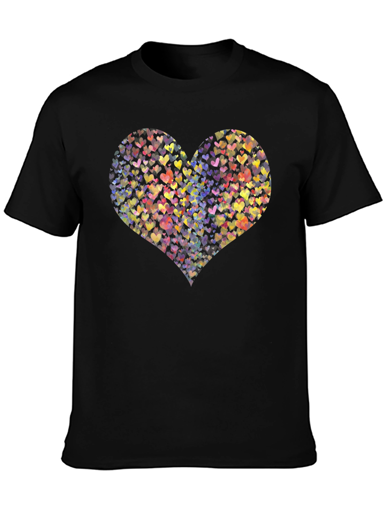 Heartful T-Shirt: Colorful Love Design