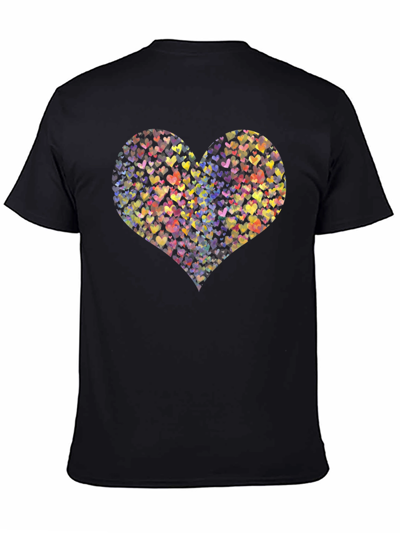 Heartful T-Shirt: Colorful Love Design