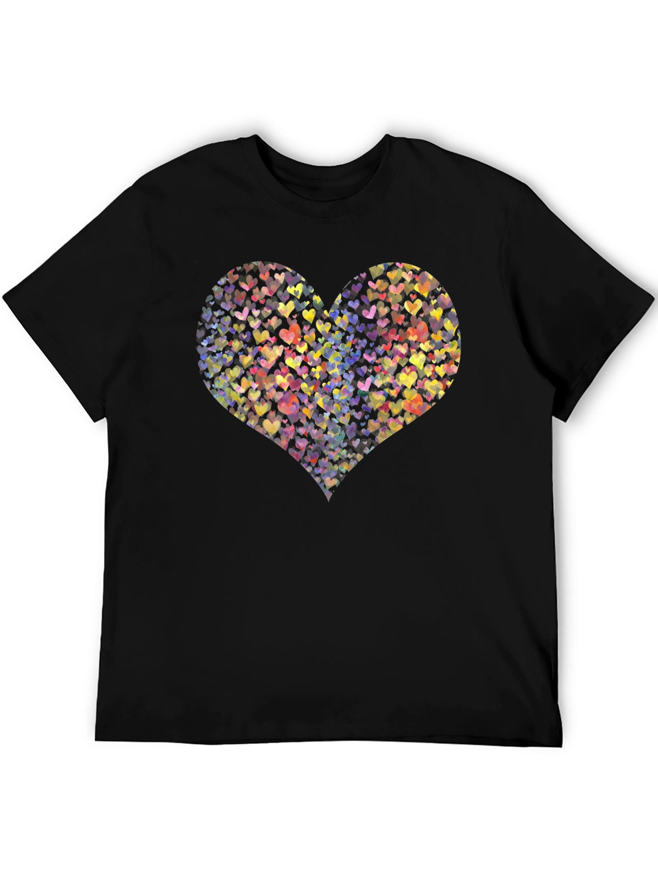 Heartful T-Shirt: Colorful Love Design