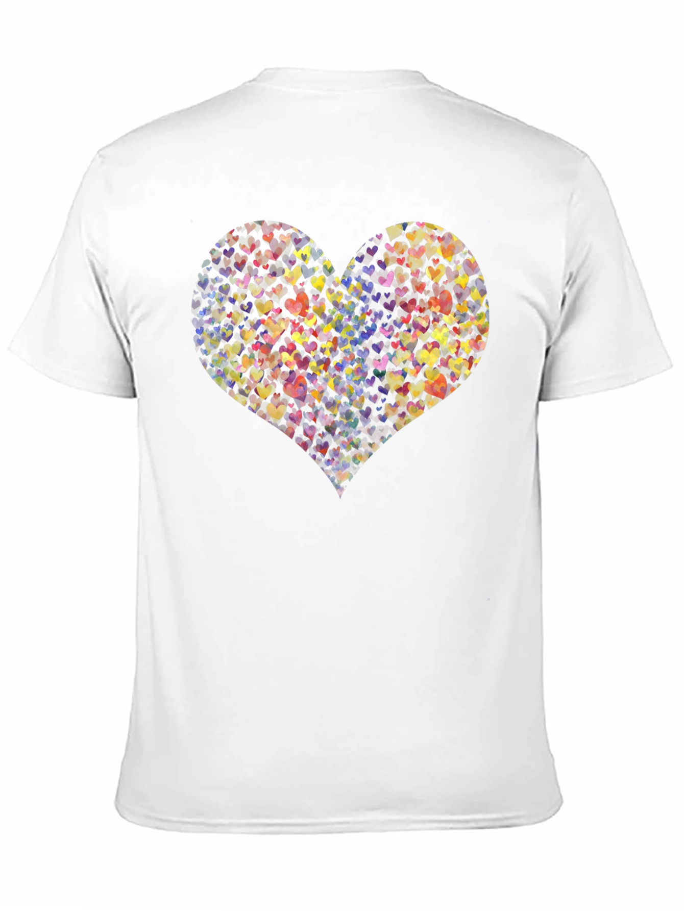 Heartful T-Shirt: Colorful Love Design
