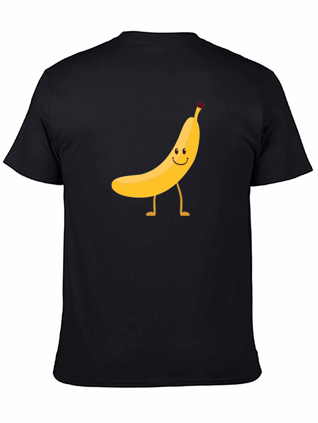Funny Banana Graphic Tee - Black Cotton T-Shirt