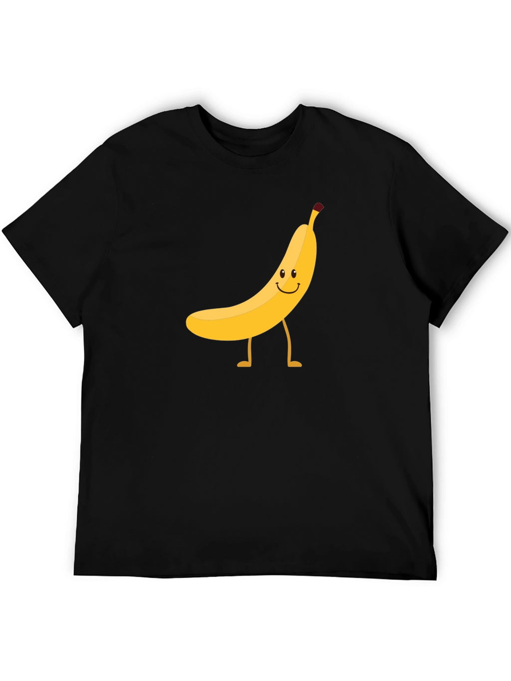 Funny Banana Graphic Tee - Black Cotton T-Shirt