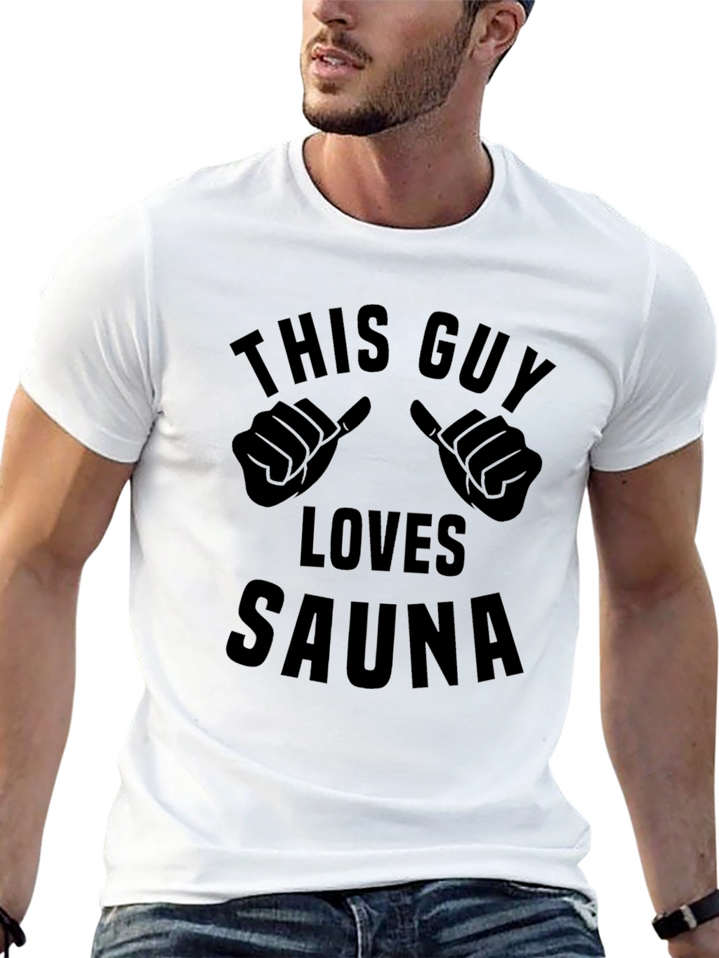 This Guy Loves Sauna Graphic Tee
