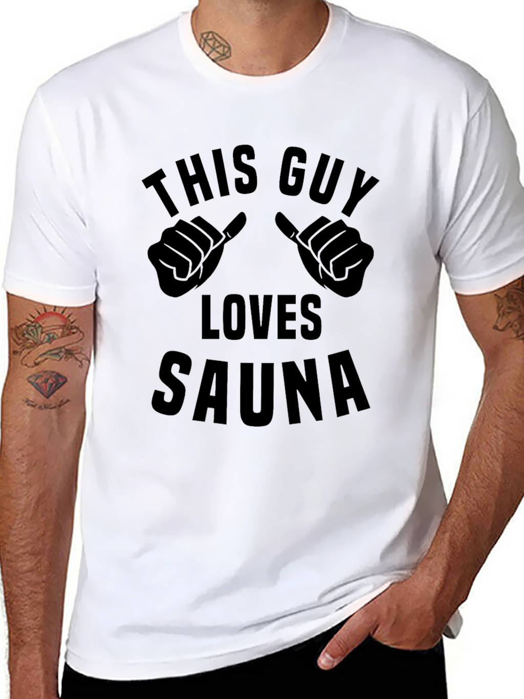 This Guy Loves Sauna Graphic Tee