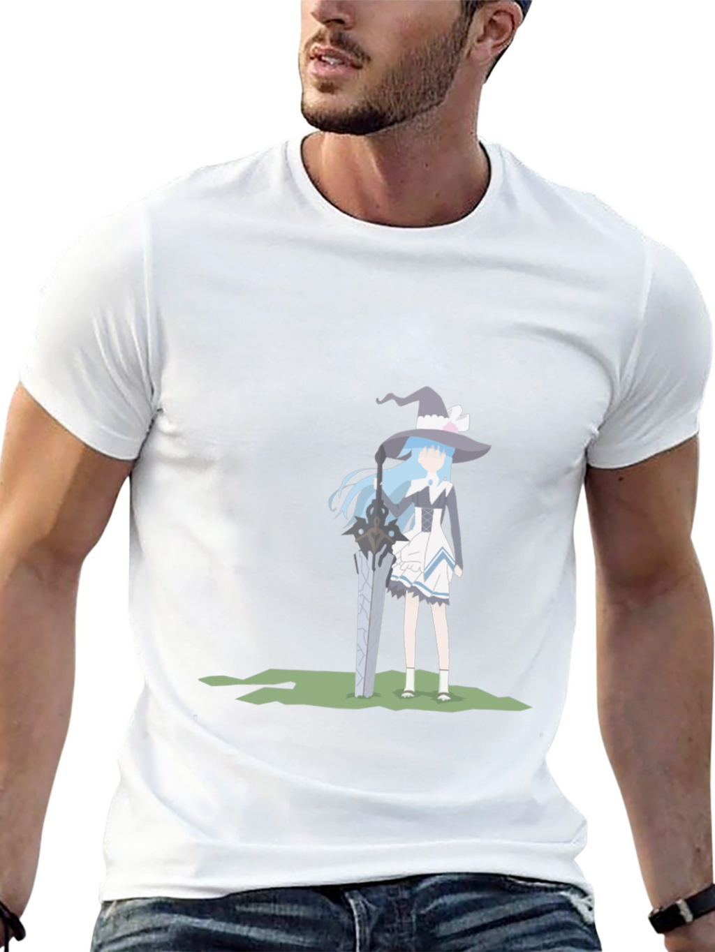 Anime Girl Sword T-Shirt - Stylish Graphic Tee