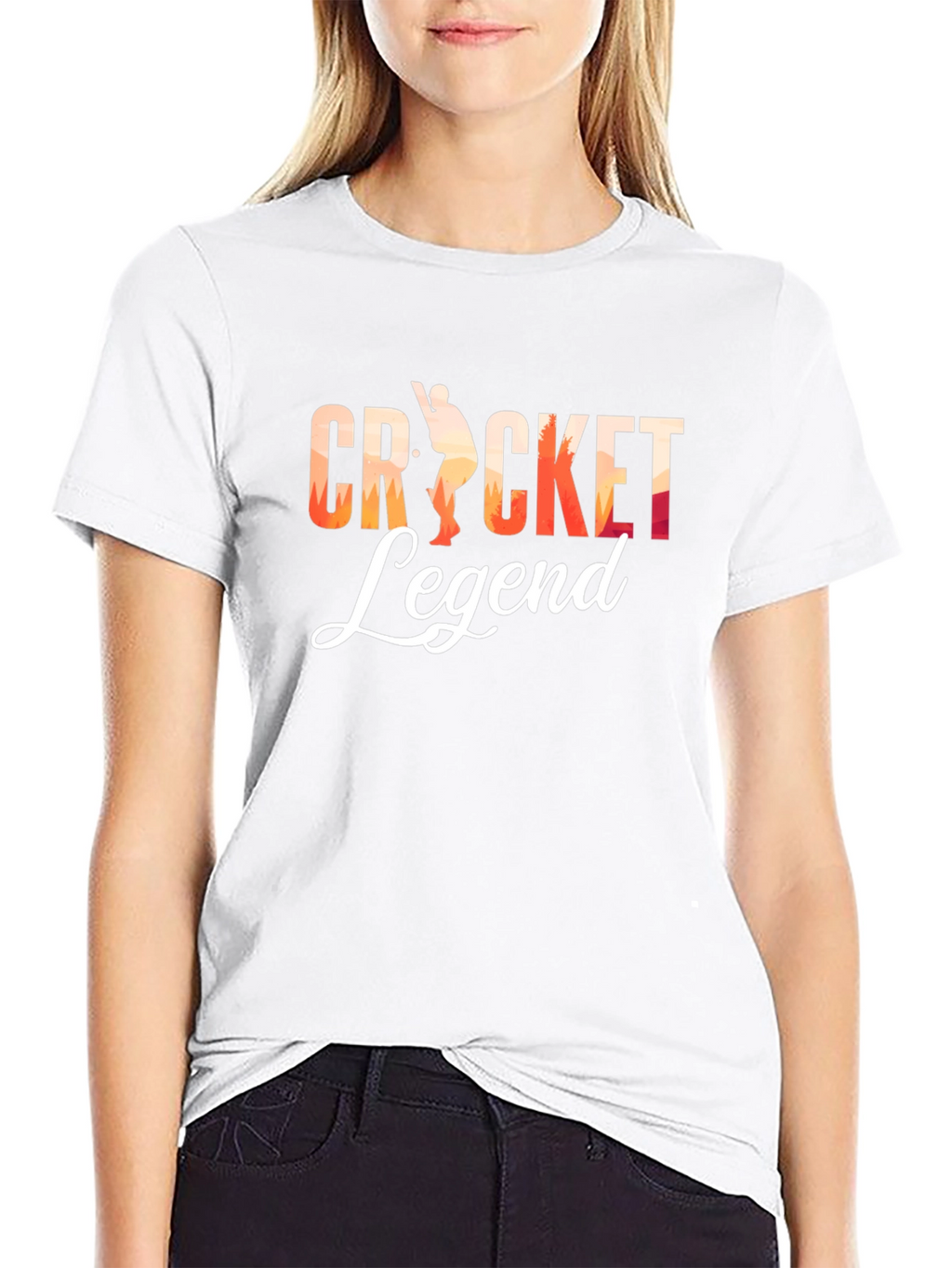 Cricket Legend Graphic Tee - Black Cotton T-Shirt