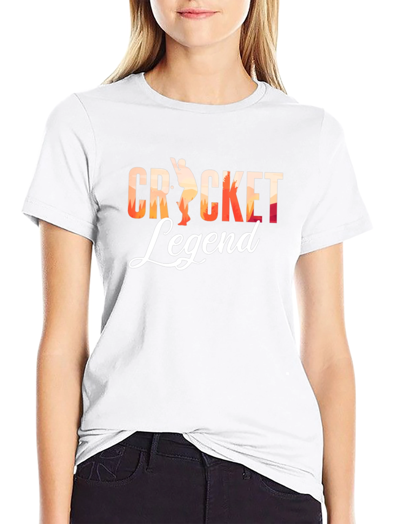 Cricket Legend Graphic Tee - Black Cotton T-Shirt