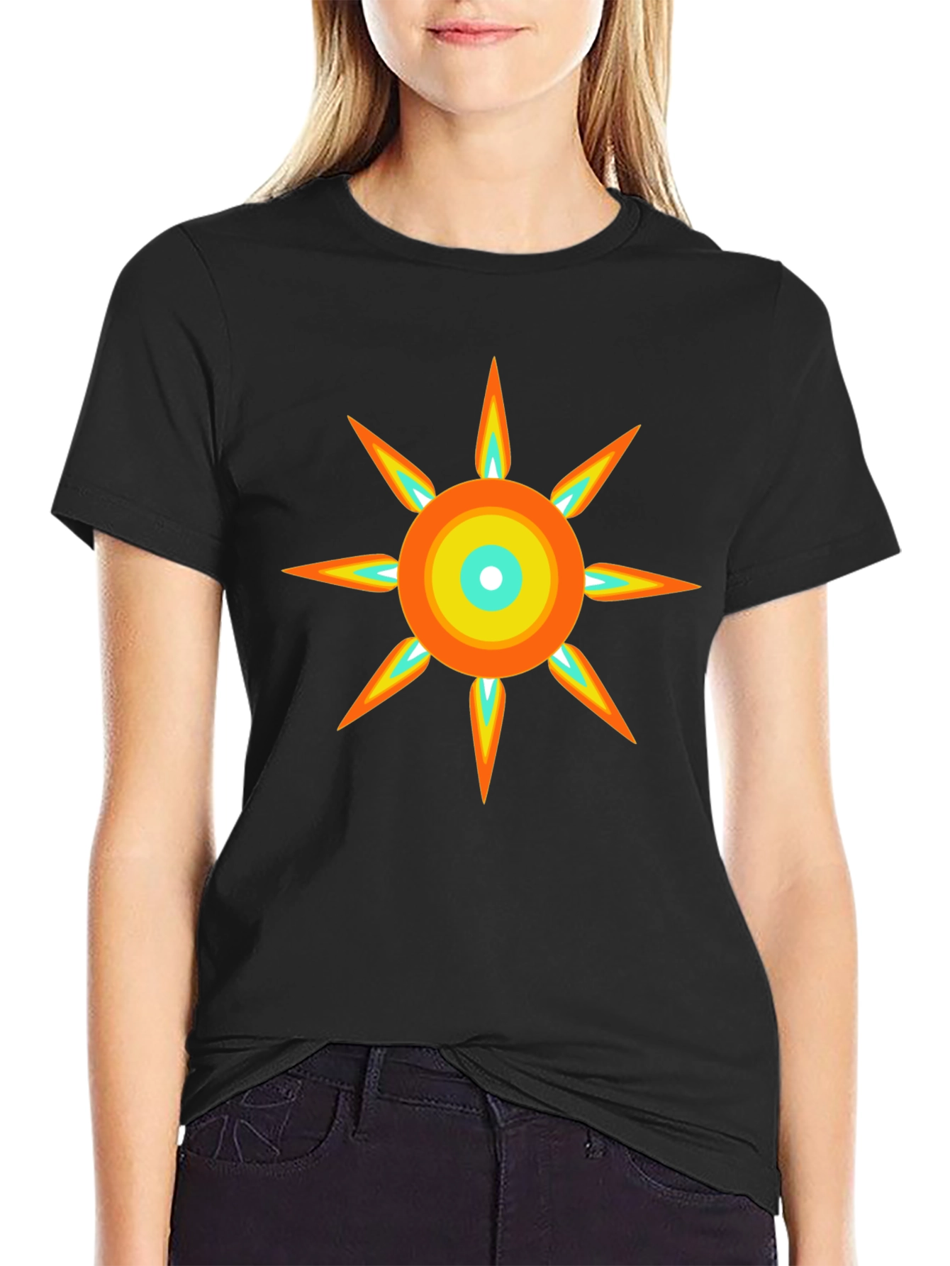 Radiant Sun Graphic Tee - Modern Design