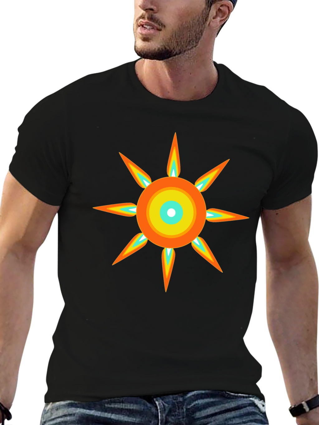Radiant Sun Graphic Tee - Modern Design