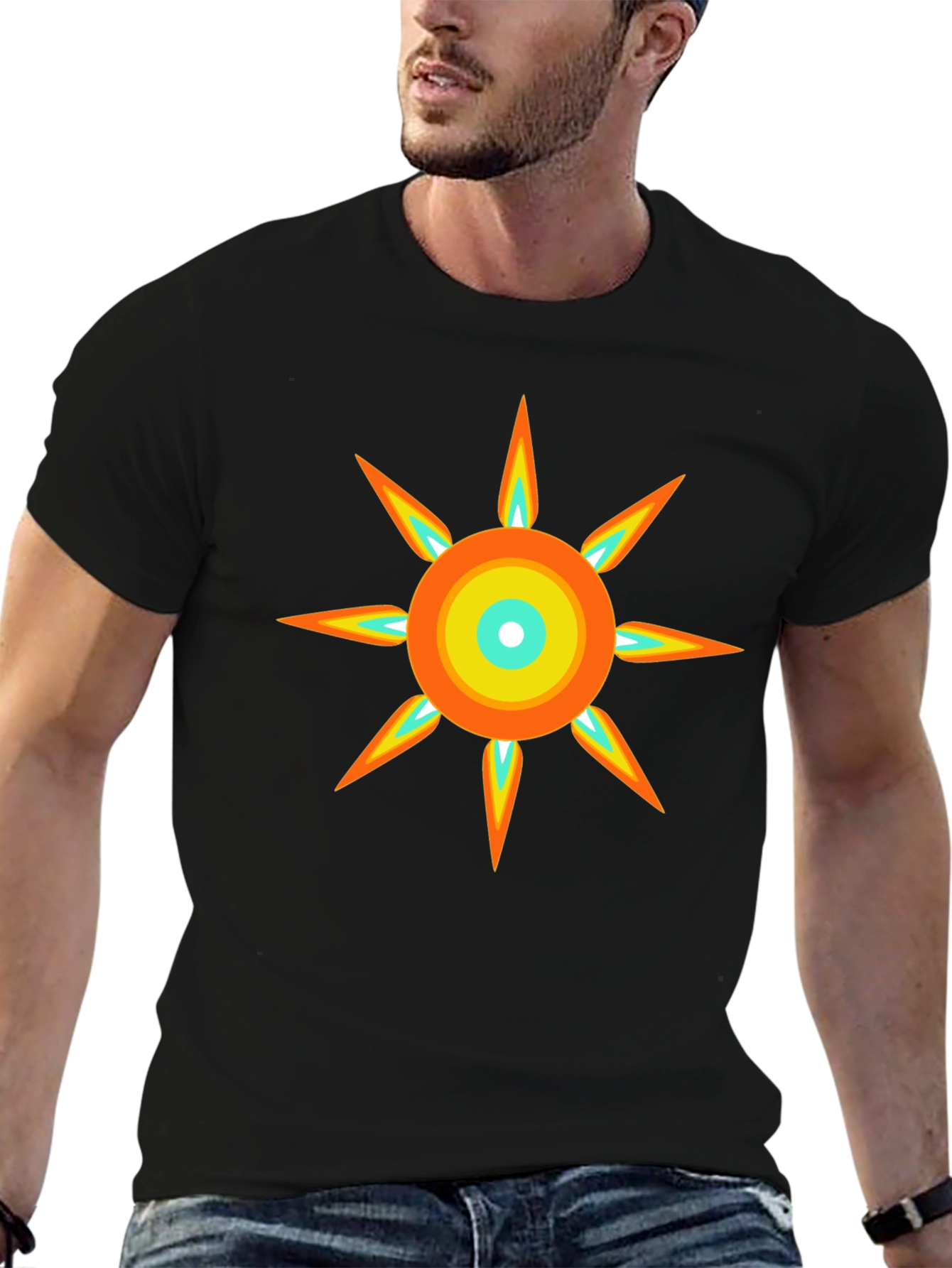 Radiant Sun Graphic Tee - Modern Design