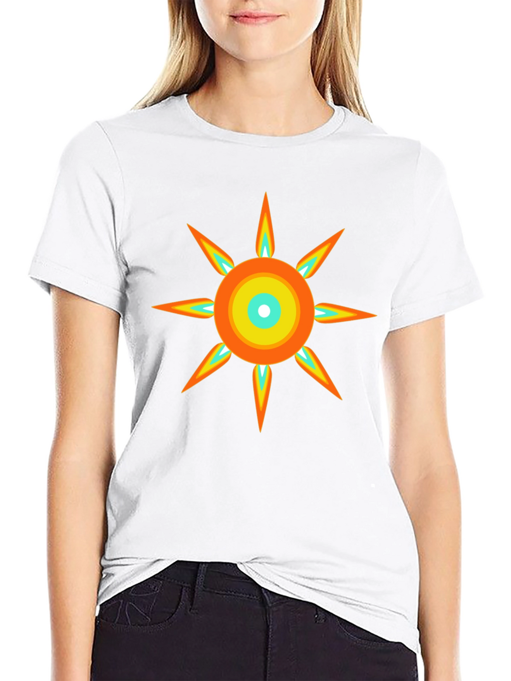 Radiant Sun Graphic Tee - Modern Design