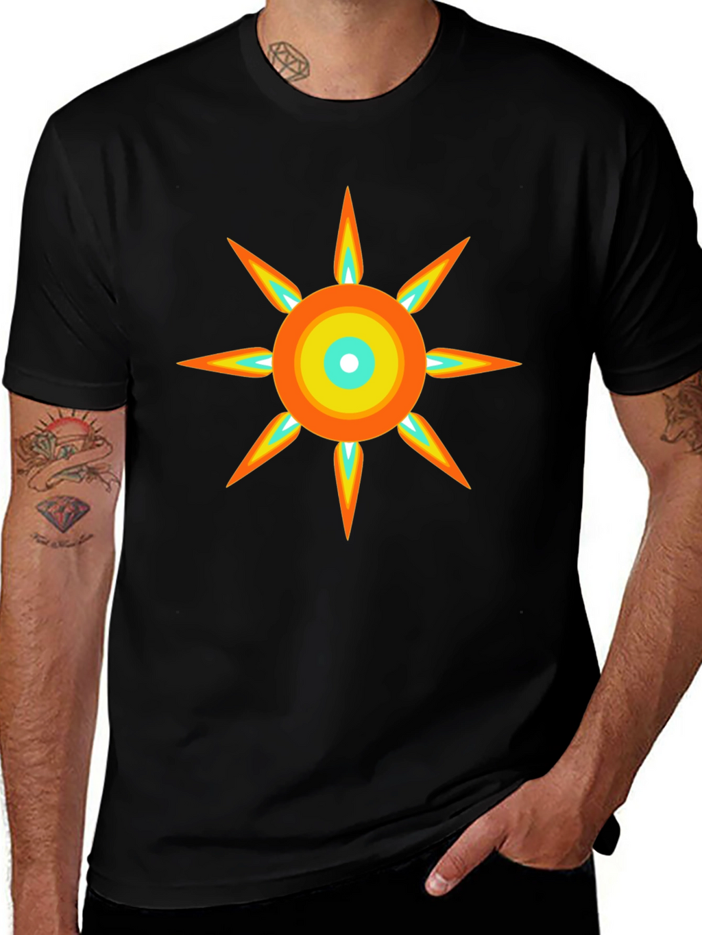 Radiant Sun Graphic Tee - Modern Design