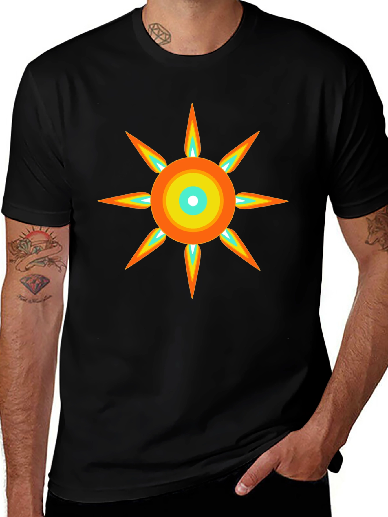 Radiant Sun Graphic Tee - Modern Design