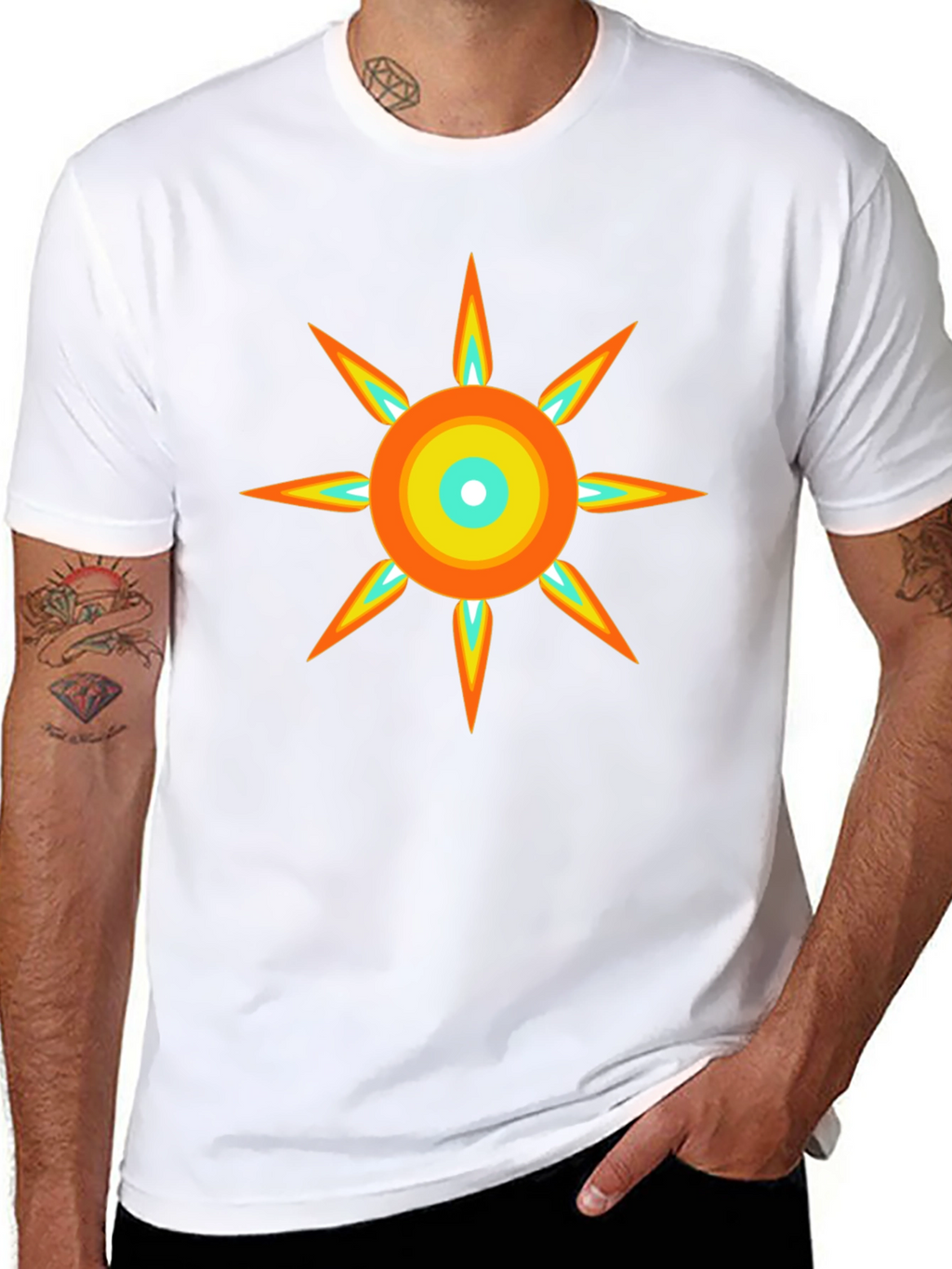 Radiant Sun Graphic Tee - Modern Design