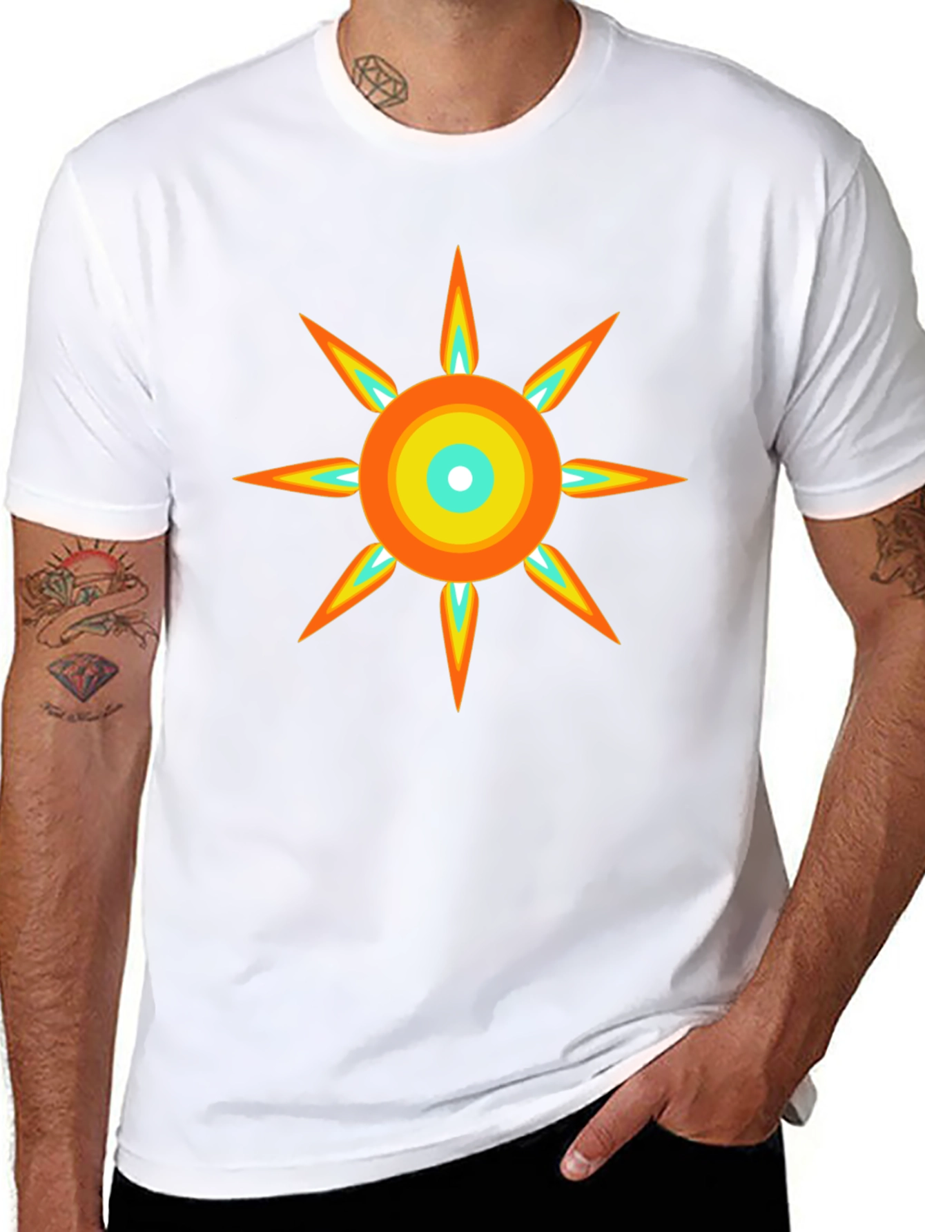 Radiant Sun Graphic Tee - Modern Design