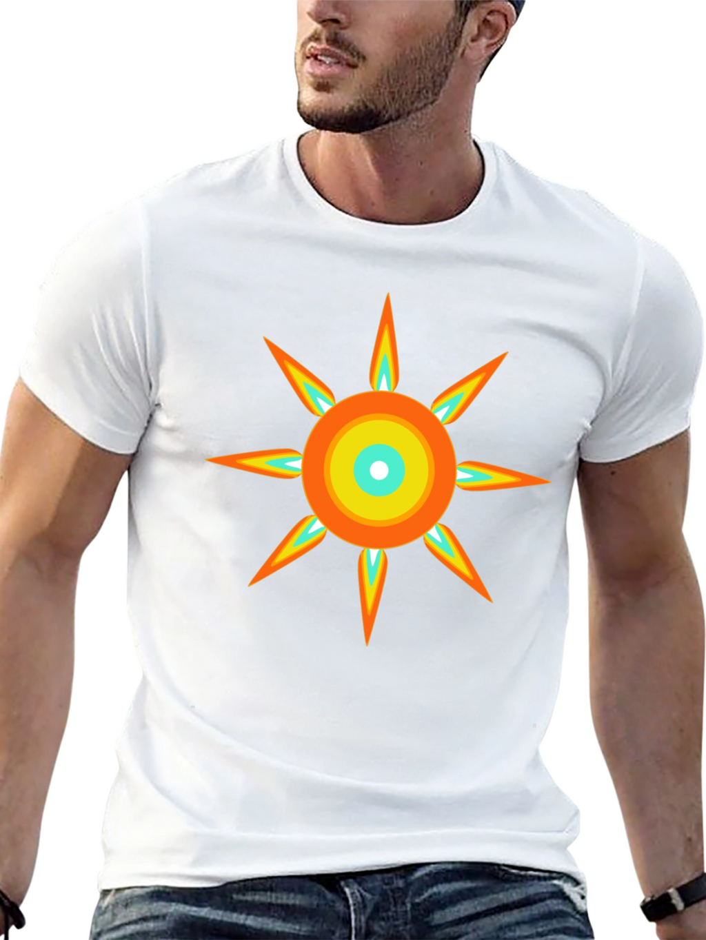 Radiant Sun Graphic Tee - Modern Design