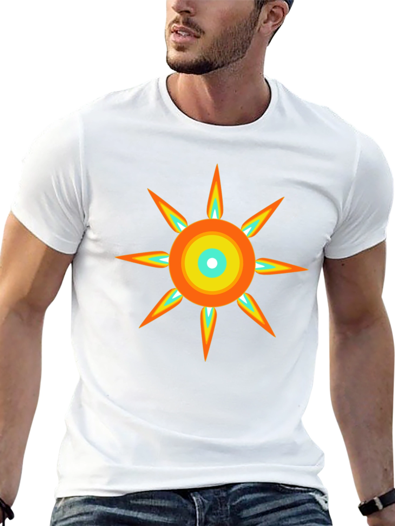 Radiant Sun Graphic Tee - Modern Design