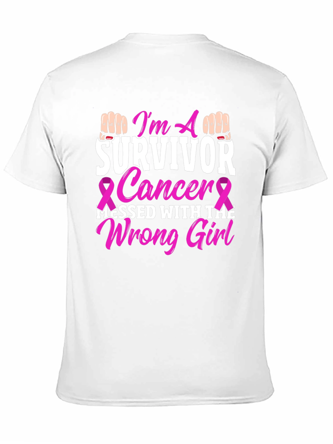 Cancer Survivor Graphic Tee - Messed With The Wrong Girl