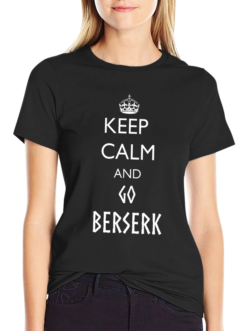 Keep Calm and Go Berserk Black T-Shirt