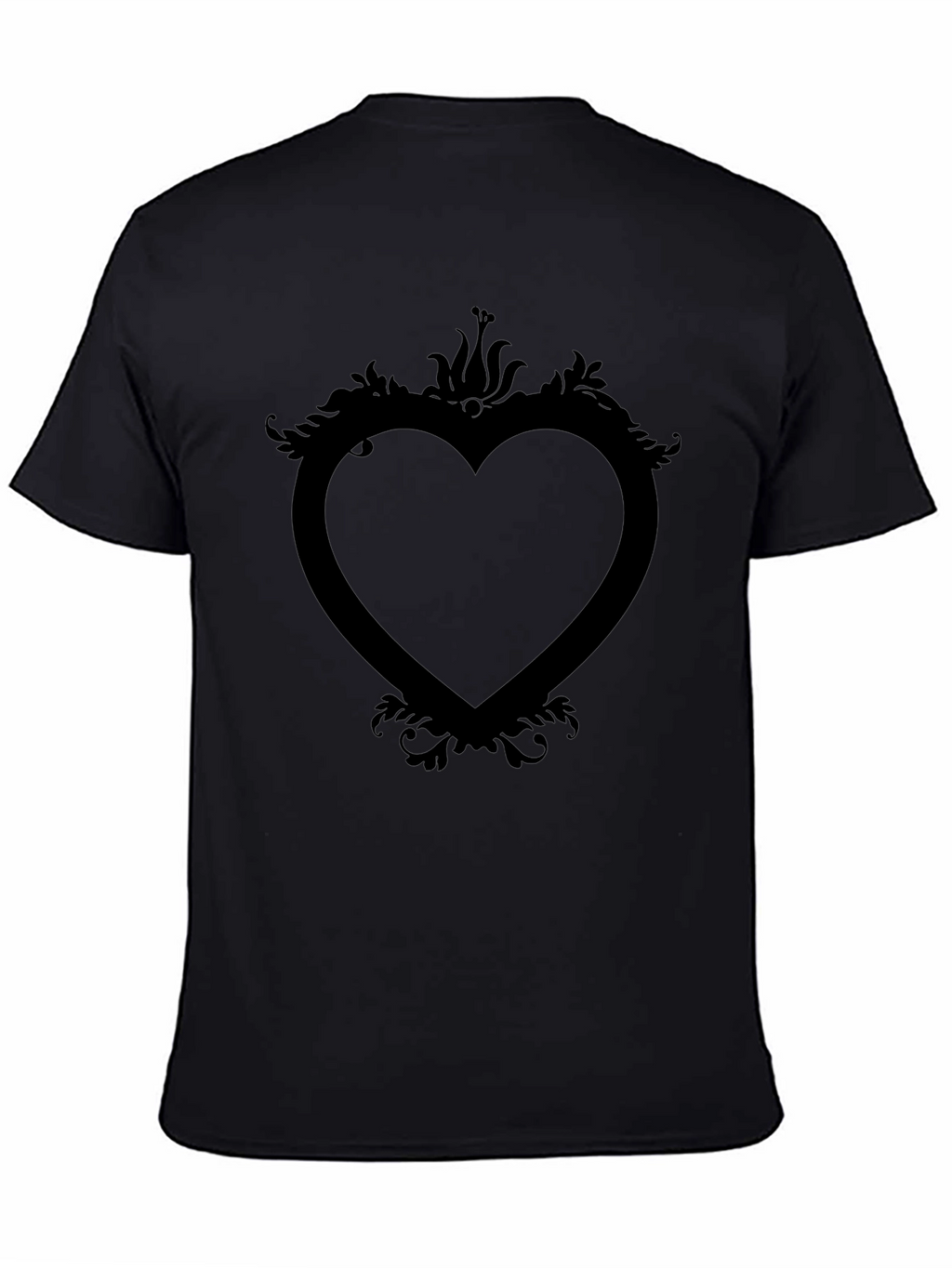Heart Frame Graphic Tee - Modern Style
