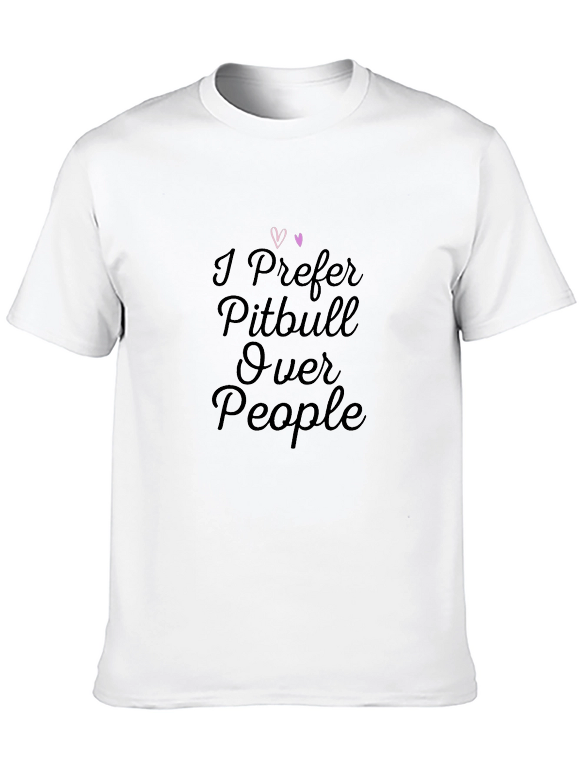 Pitbull Lover Black T-Shirt - I Prefer Pitbull Over People