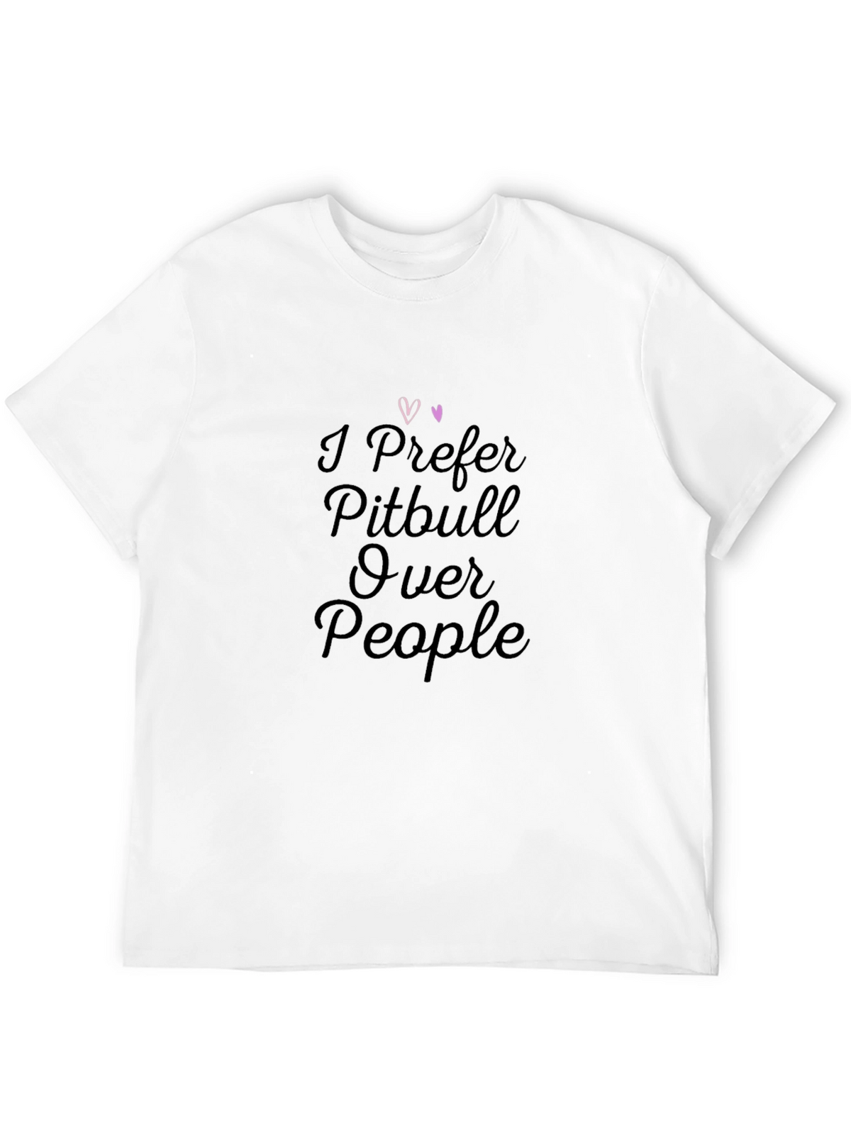 Pitbull Lover Black T-Shirt - I Prefer Pitbull Over People