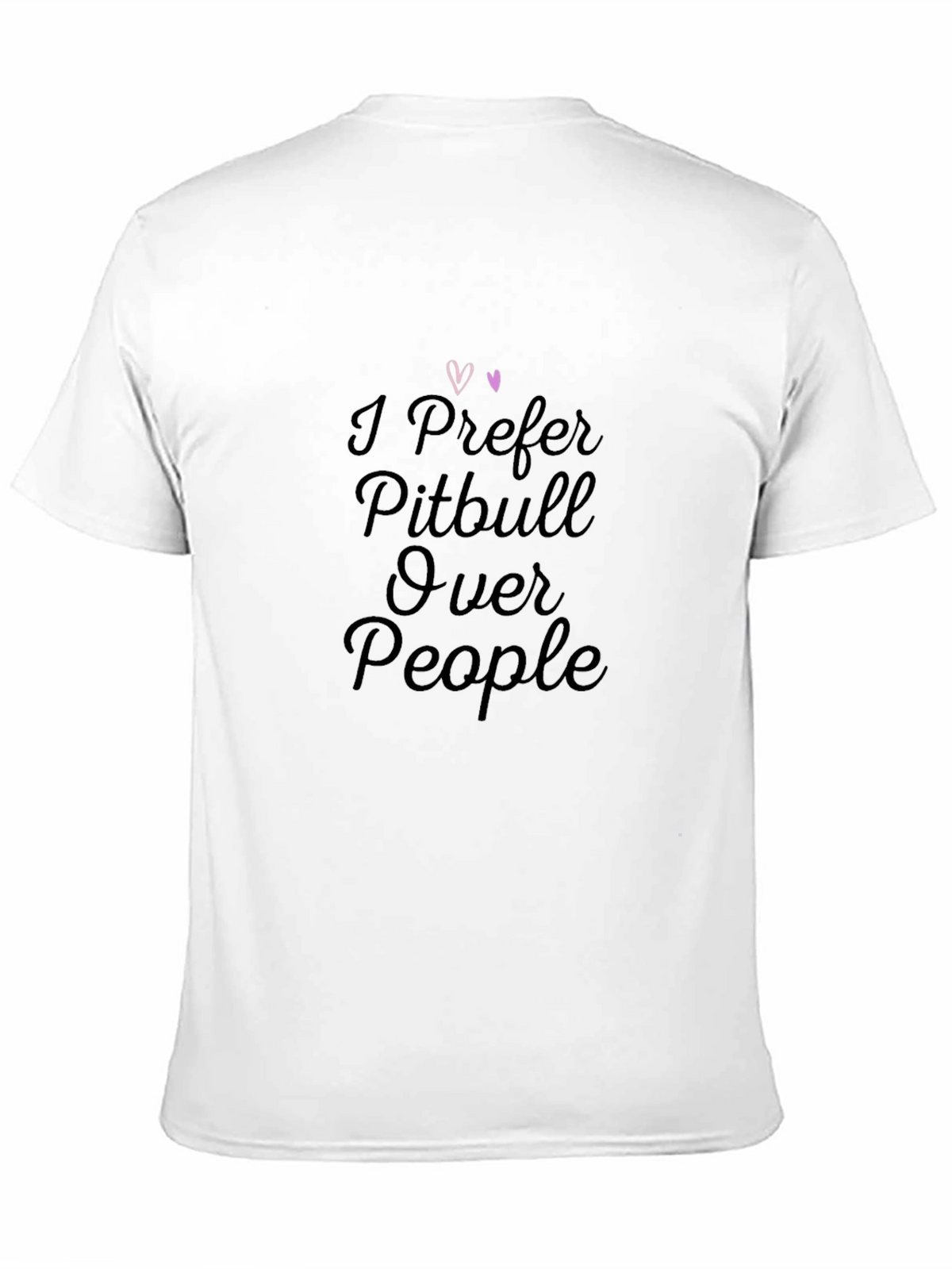 Pitbull Lover Black T-Shirt - I Prefer Pitbull Over People