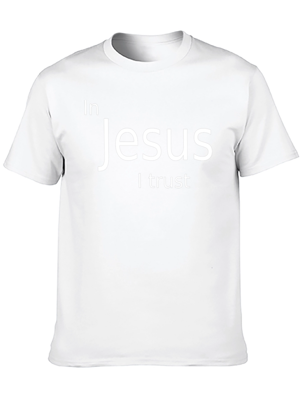 In Jesus I Trust Black T-Shirt Christian Faith Apparel