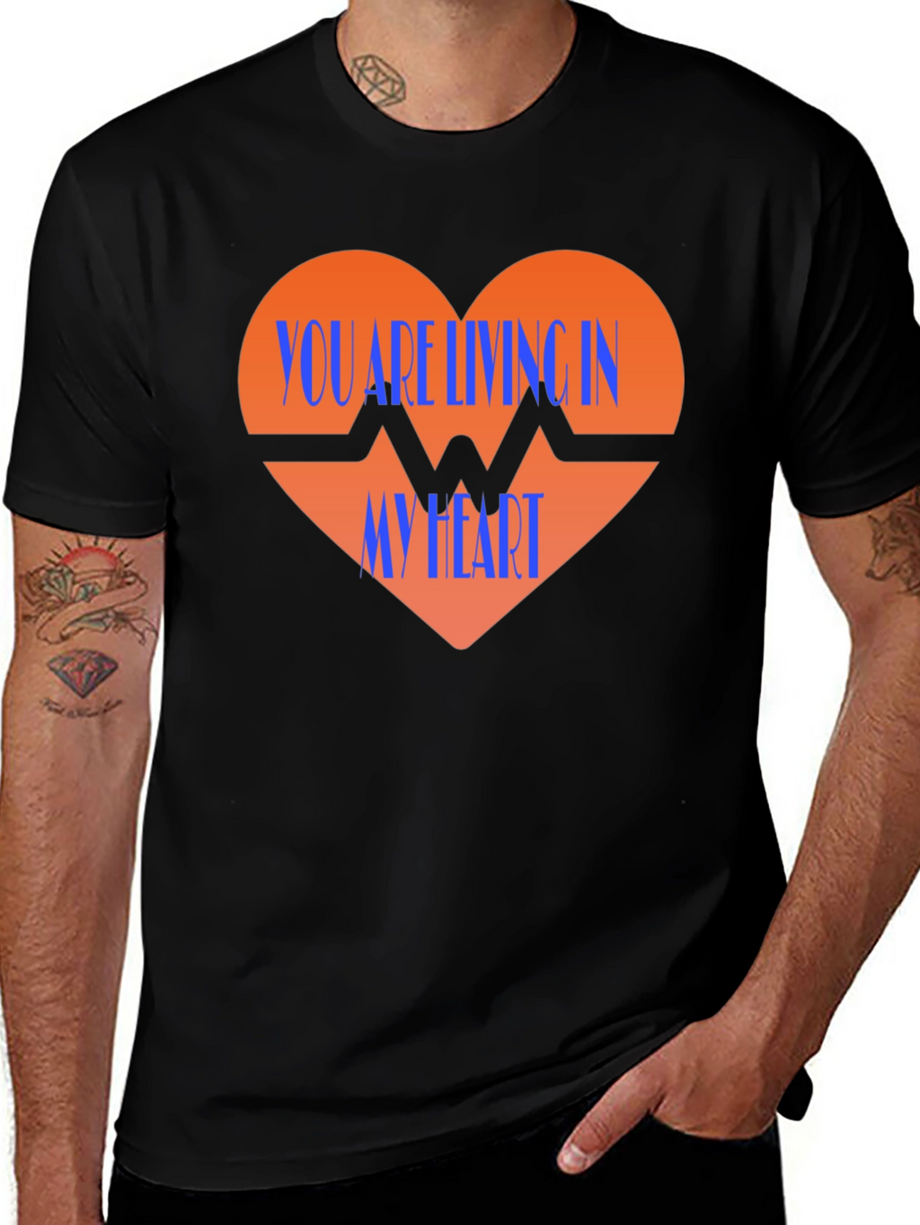 You Are Living In My Heart Graphic T-Shirt