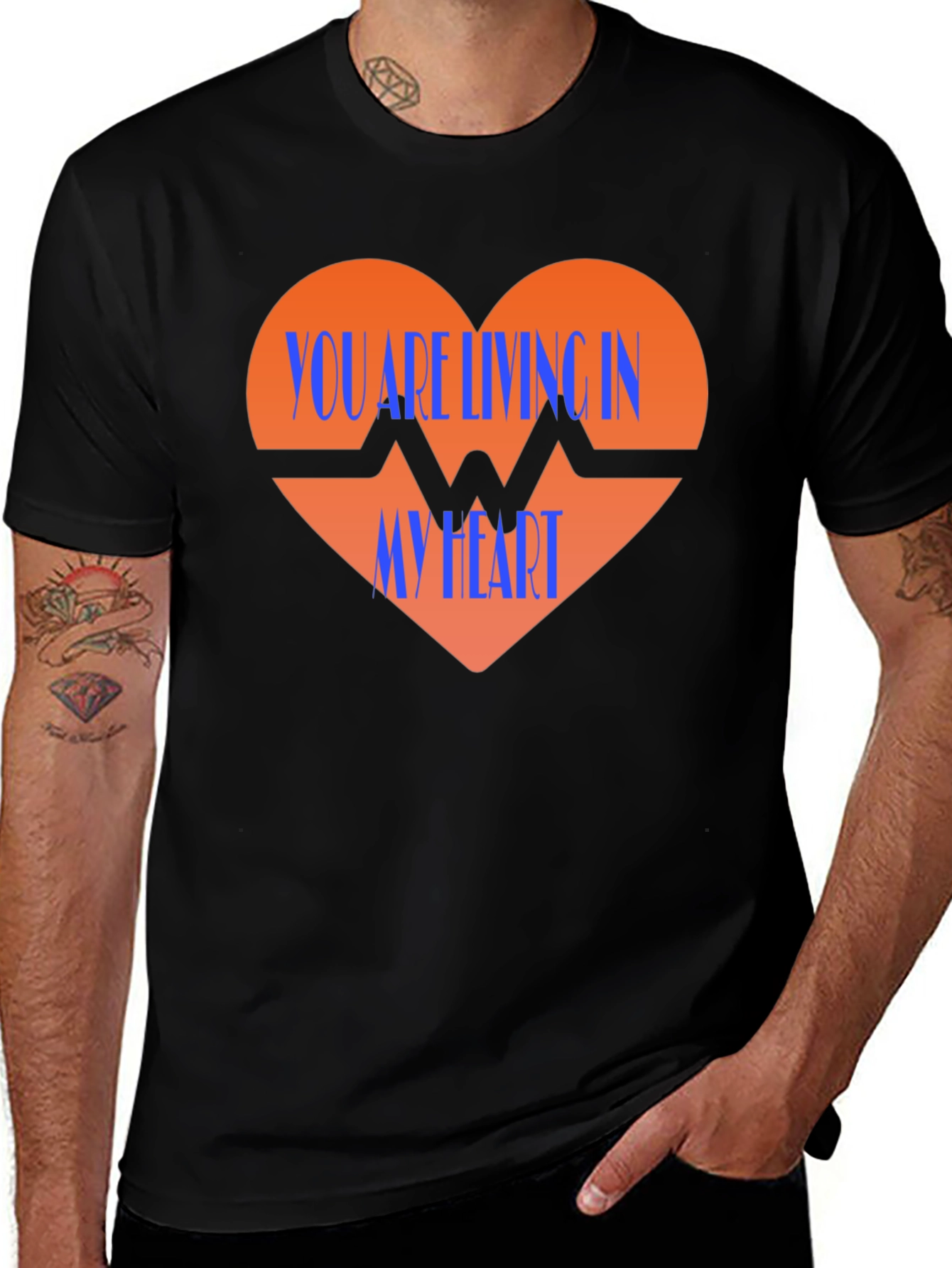 You Are Living In My Heart Graphic T-Shirt