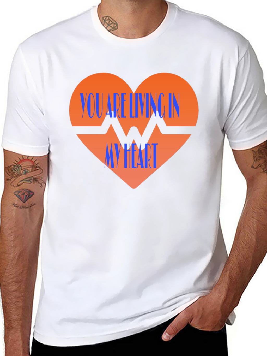 You Are Living In My Heart Graphic T-Shirt